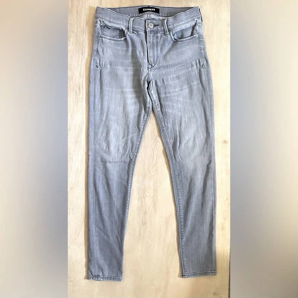 EXPRESS Mid Rise Skinny Jeans - Picture 3 of 15